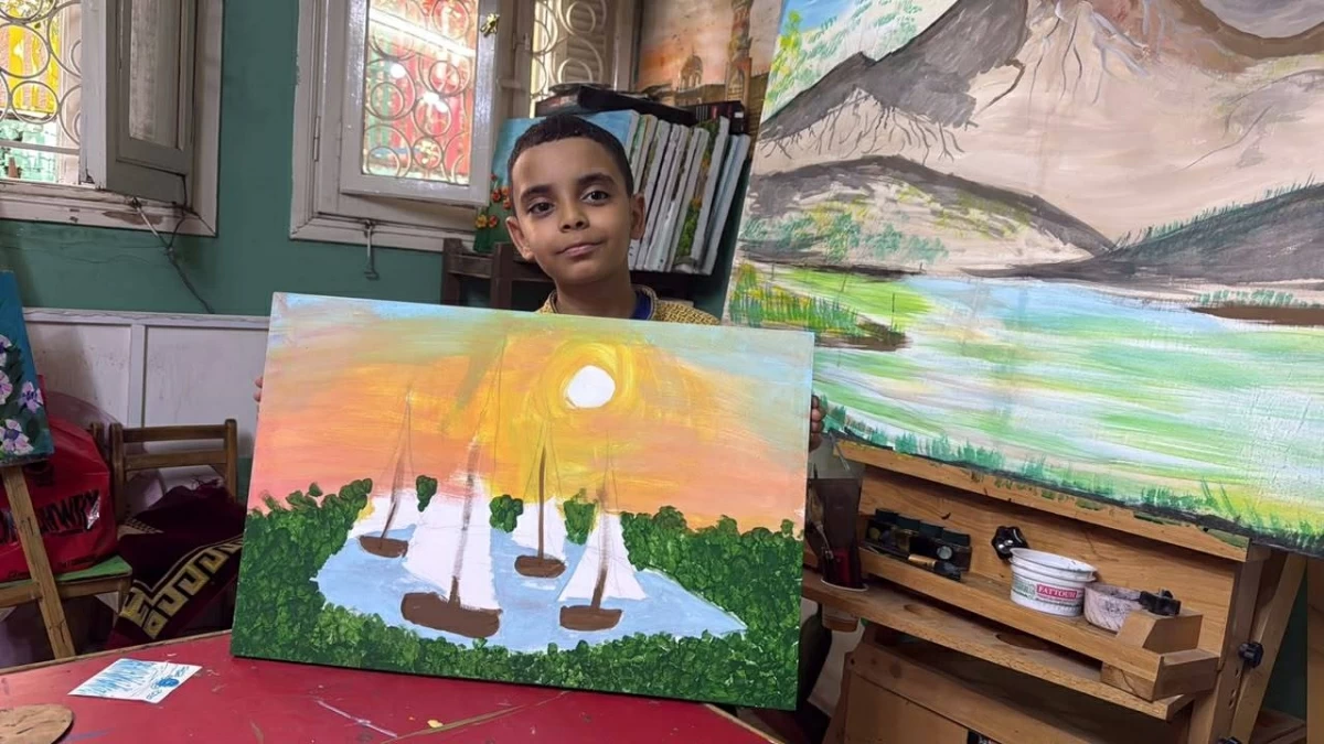 انطلاق «أخضر».. أحدث معارض الأوبرا لرسم الأطفال